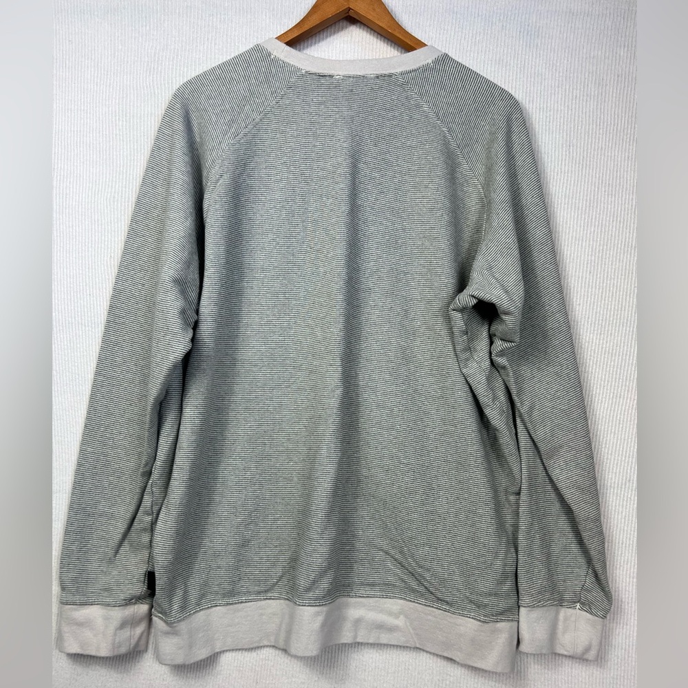 Patagonia Trail Harbor Organic Cotton Hemp Crewneck Sweatshirt Men’s XL Striped - Picture 9 of 10